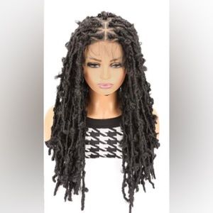 Faux Locs braided 360 Wig Knotless Butterfly Lace Front Wig